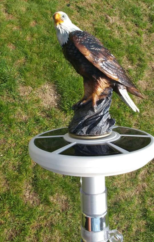 Eagle on Display Flagpole Topper 